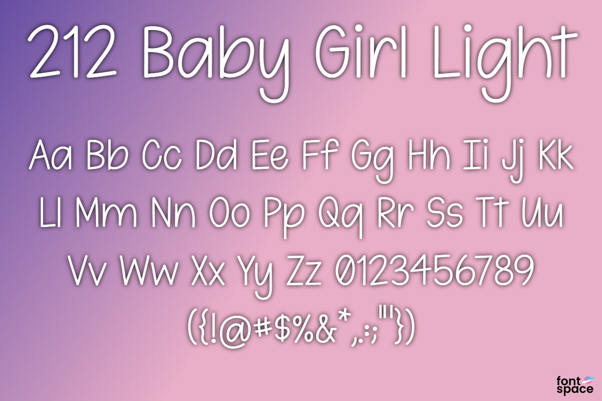 212 Baby Girl Light