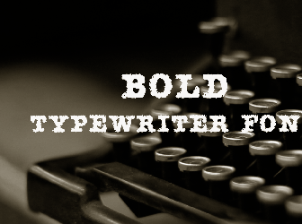 american typewriter font bold
