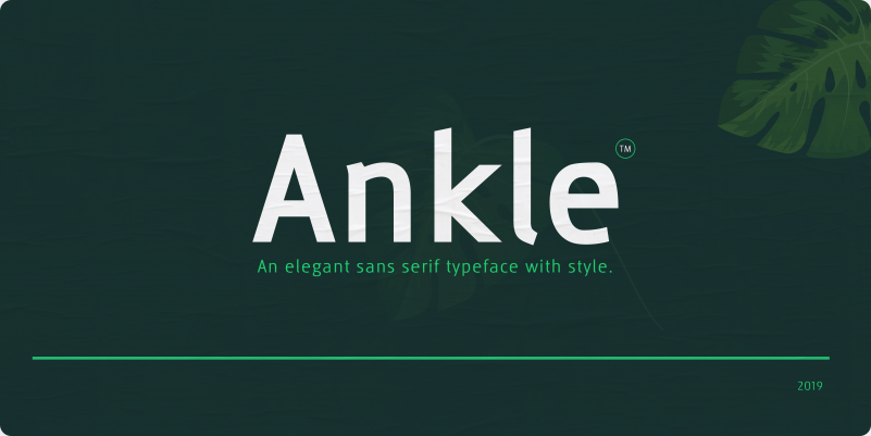 Ankle modern san serif