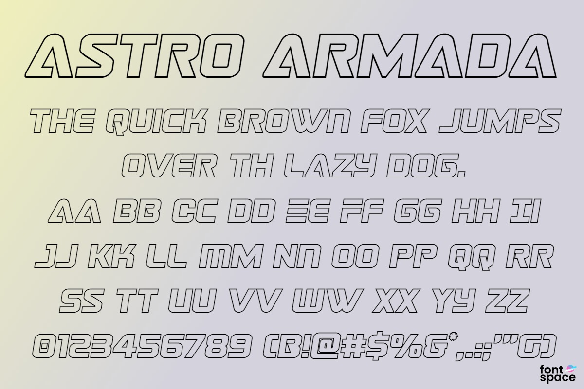 Astro Armada Title Semi-Italic