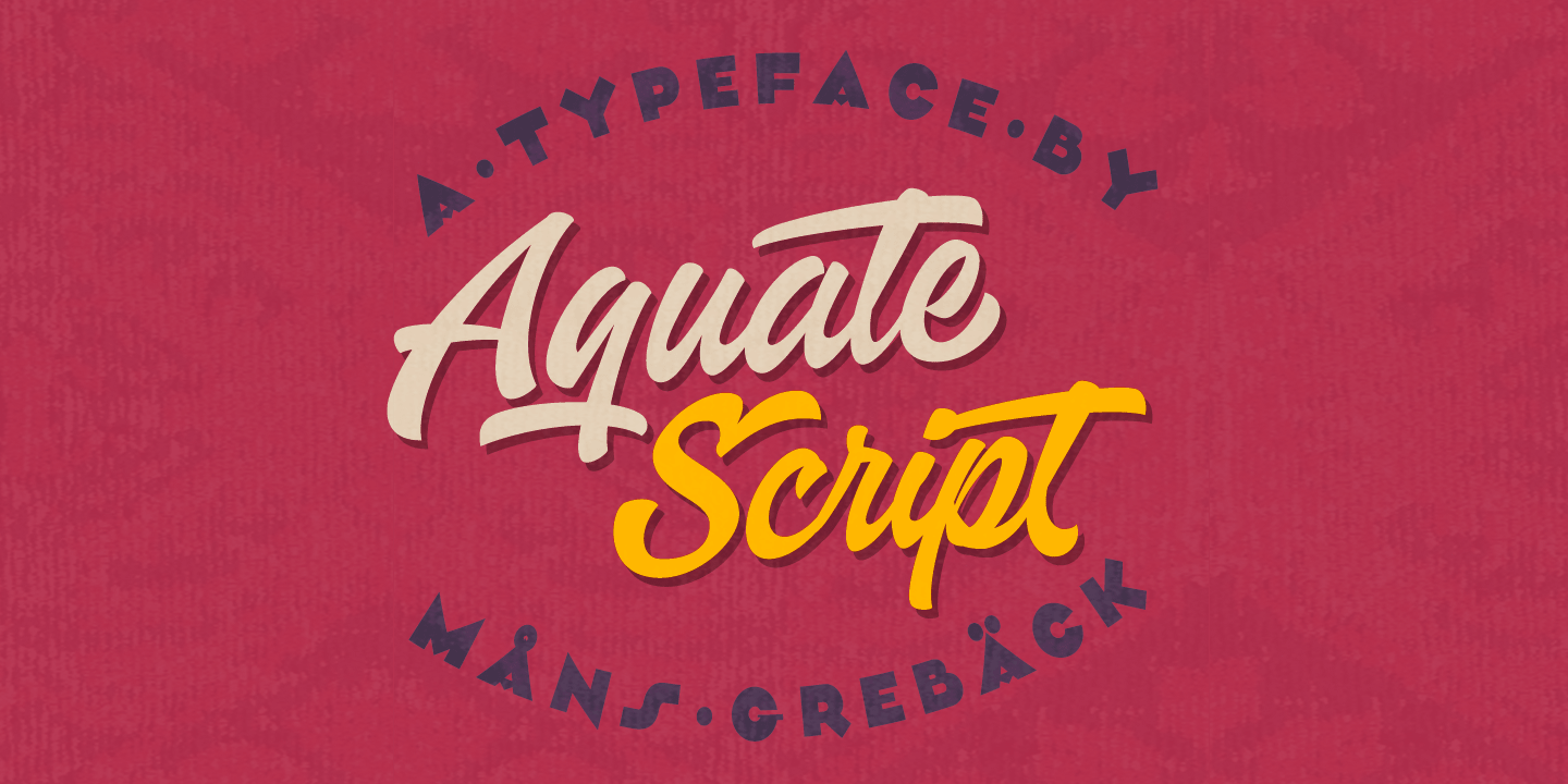 Aquate Script PERSONAL USE ONLY