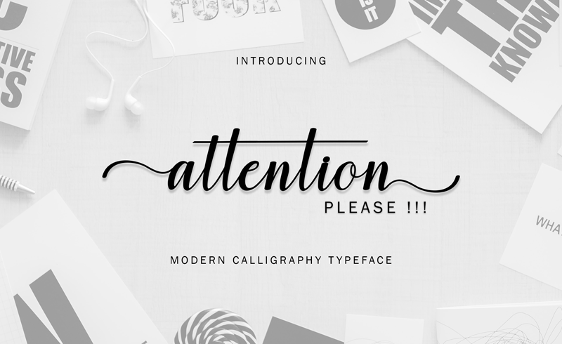 attention calligraphy