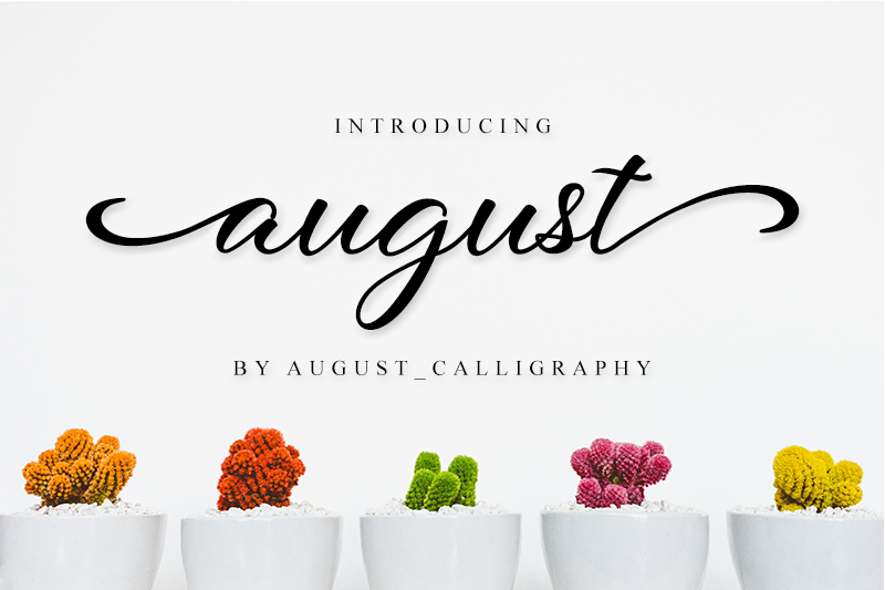 August calligraphy