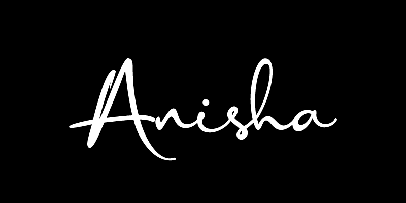 Anisha handwritten