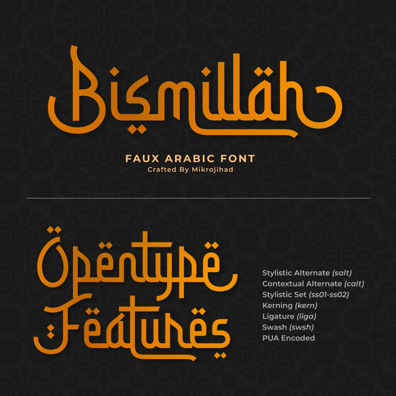 bismillah arabic font
