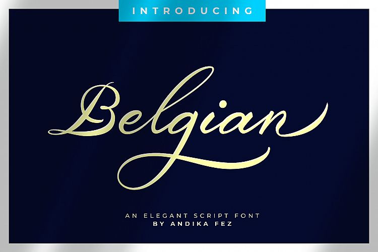 Belgiansignature calligraphy