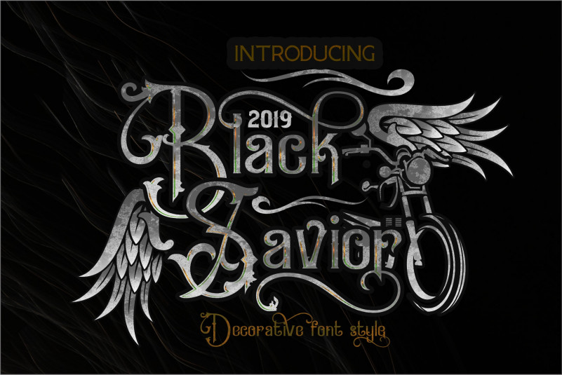 Download Black Savior font | fontsme.com