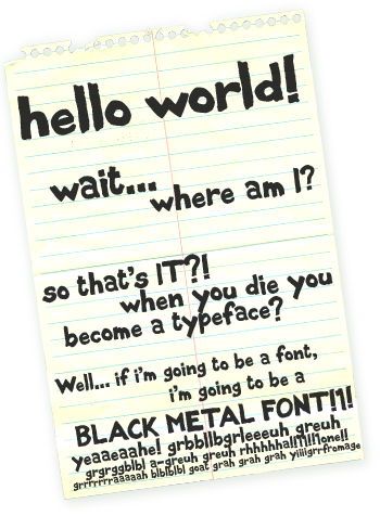 Black Metal Sans