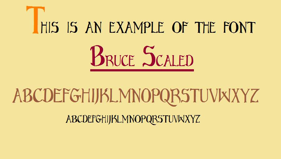 Bruce Standard Text Font
