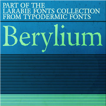 Berylium-Bold Font