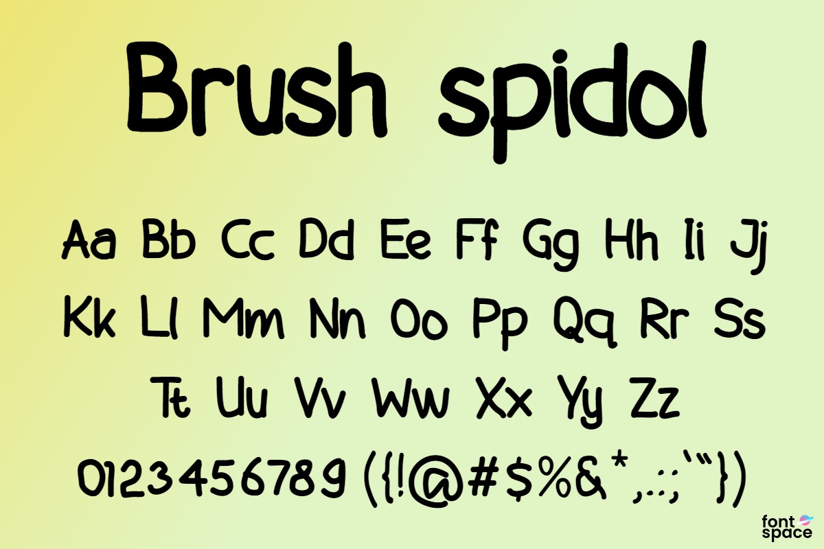 Brush spidol