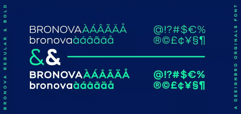 Bronova sans serif basic