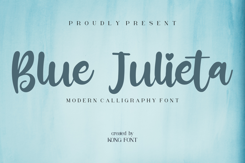 Blue Julieta Italic