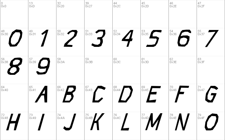 CF Rock Age Inclined Font
