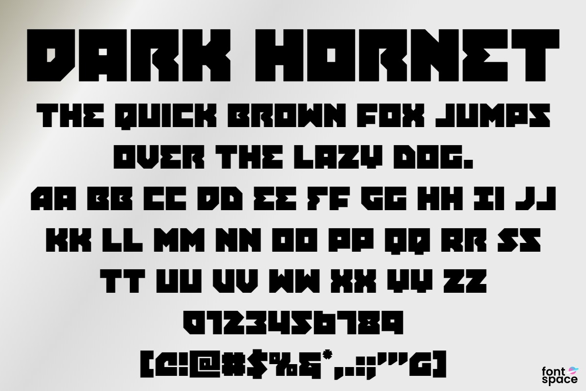 Dark Hornet Halftone Italic