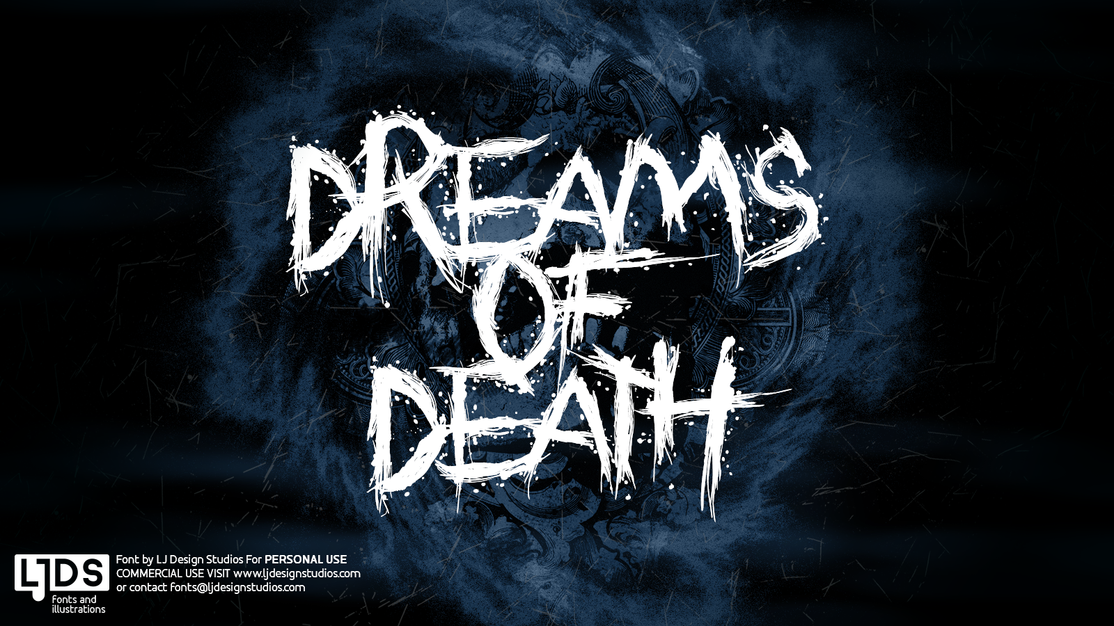 Dreams of Death Brutal Font