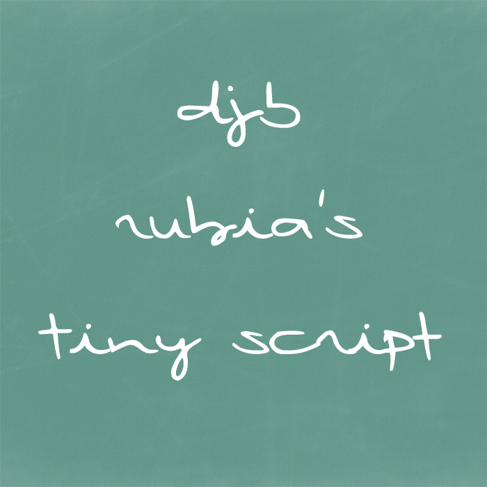 DJB Rubias Tiny Script
