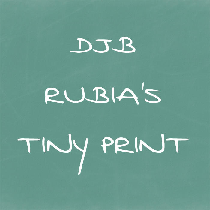 DJB Rubias Tiny Print