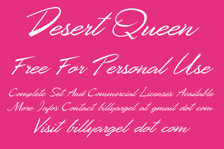 Desert Queen Personal Use