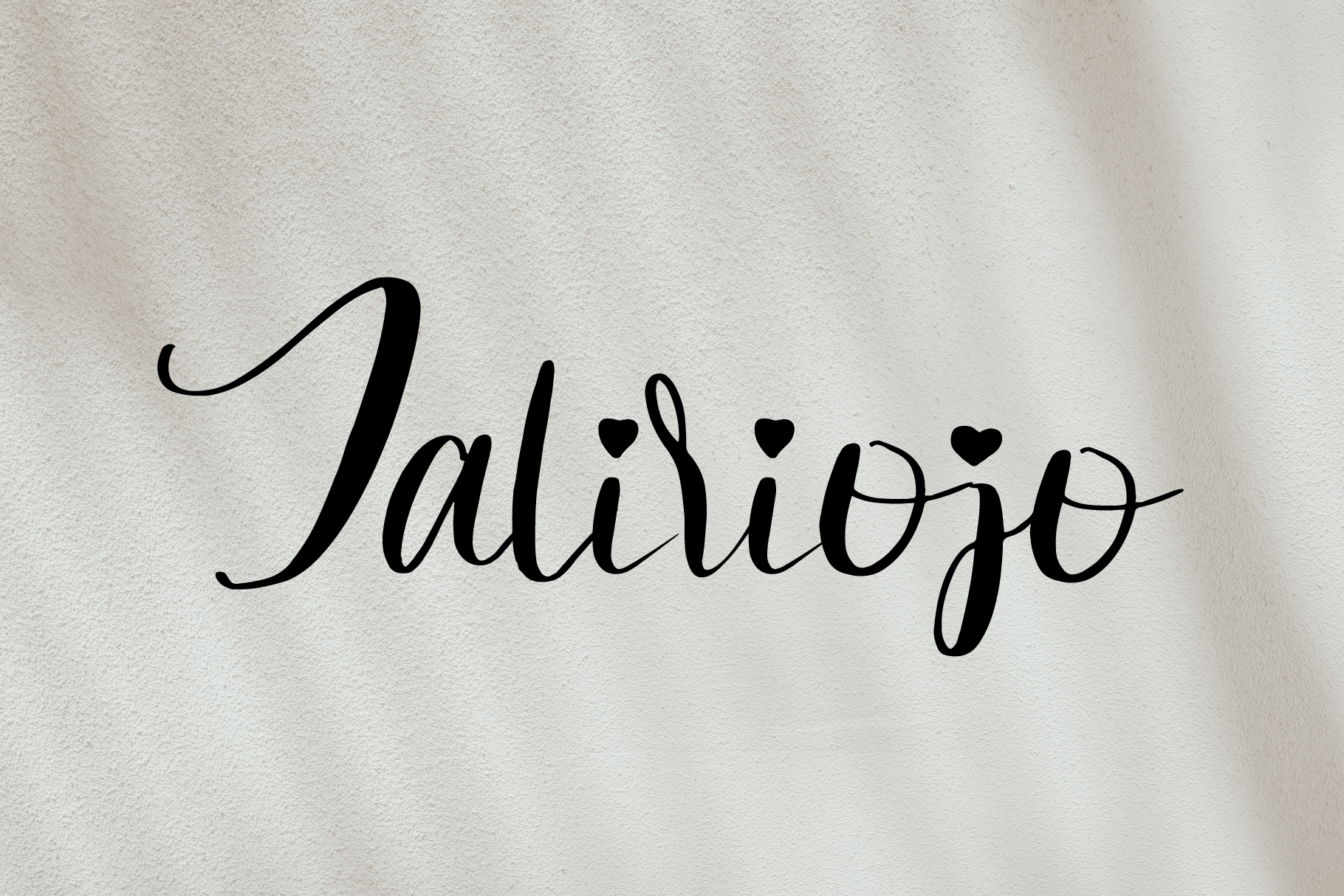 Darling calligraphy script
