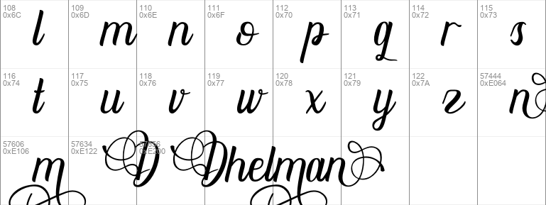 Dhelman handwritten