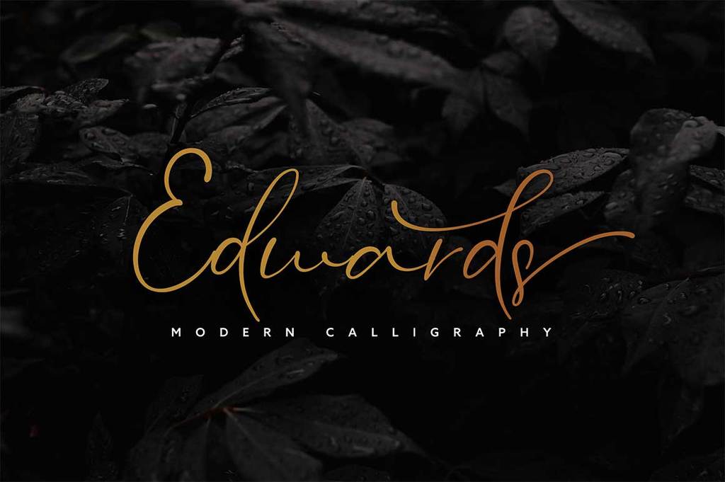 Edwards calligraphy
