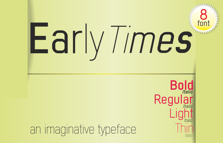 Early Times Demo Italic Font