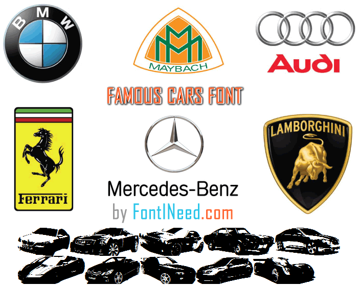 Famous Cars Font