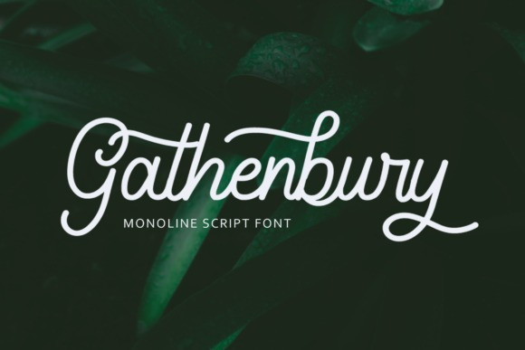 Gathenbury Typeface