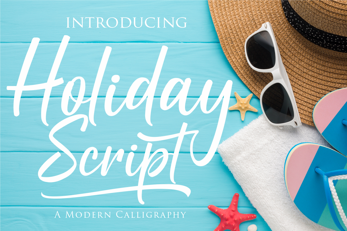 Holiday calligraphy Script
