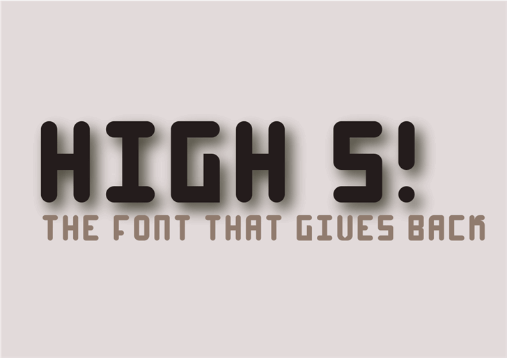 High 4 Regular Font