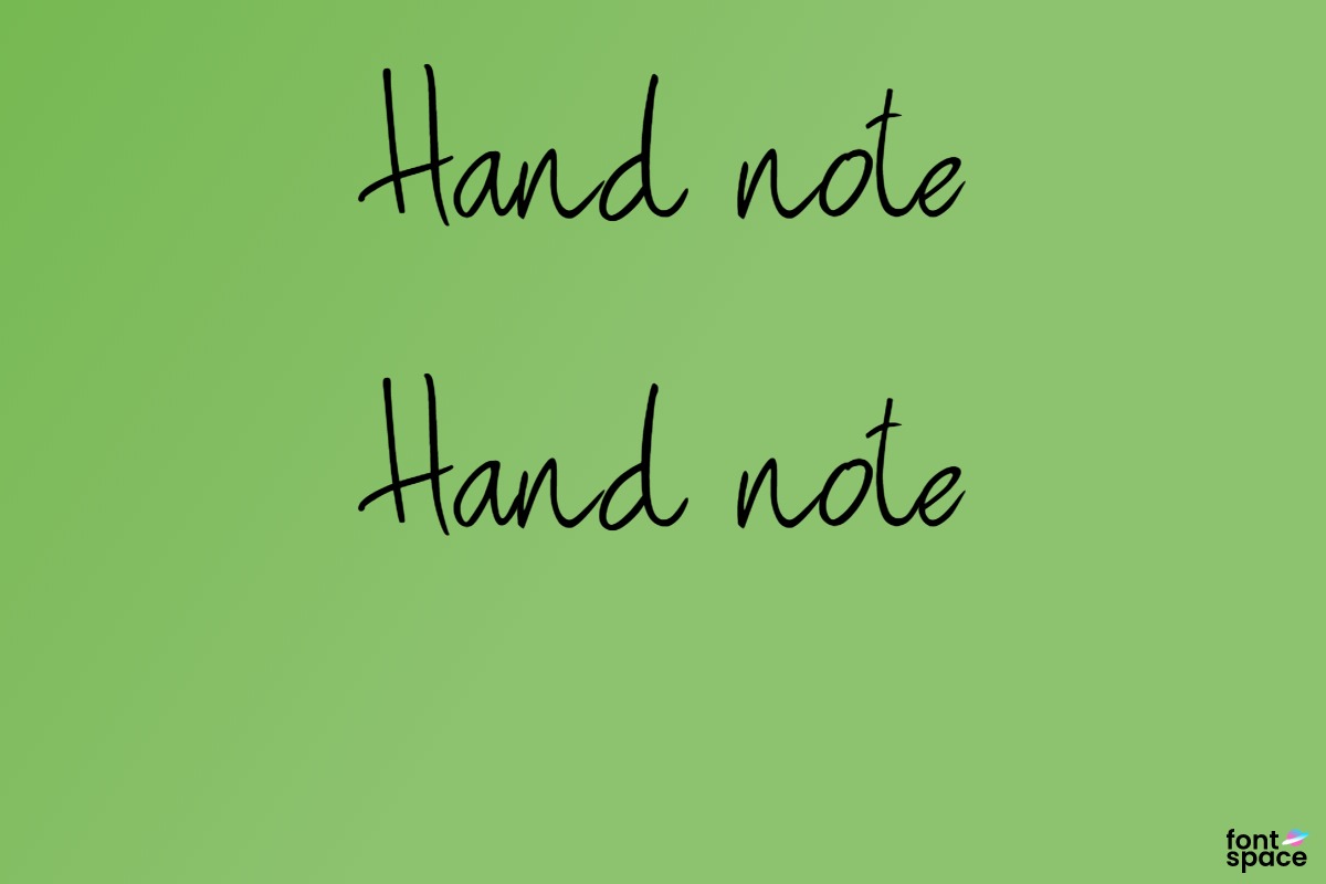 Hand note
