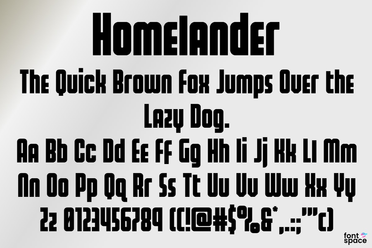 Homelander Wide Italic