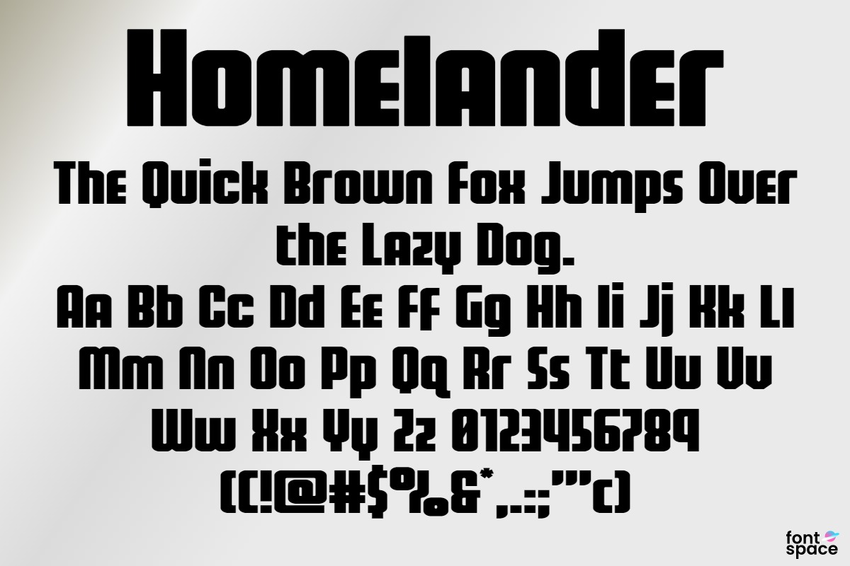 Homelander Wide Italic