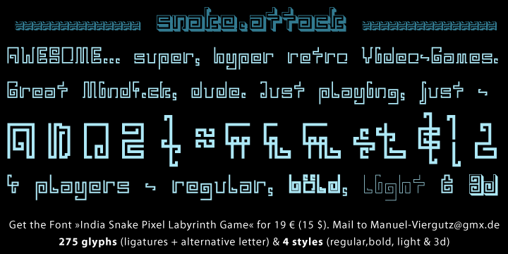 India Snake Pixel Labyrinth