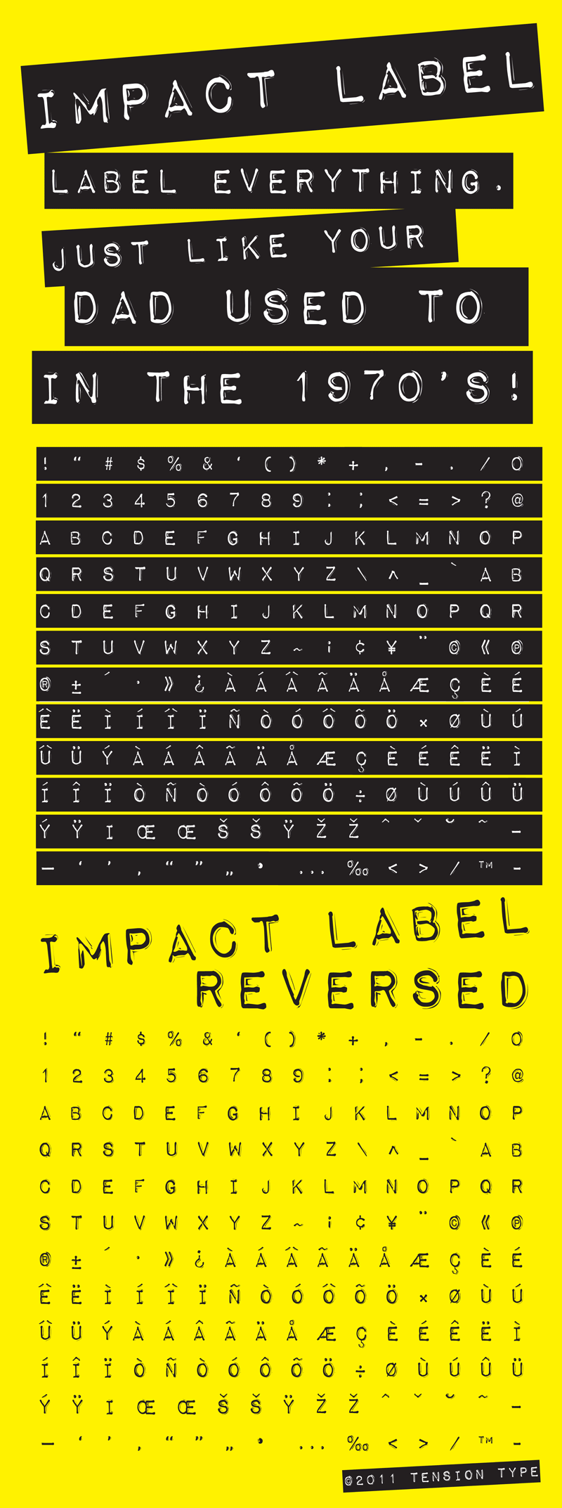 Download Impact Label Font Fontsme Com