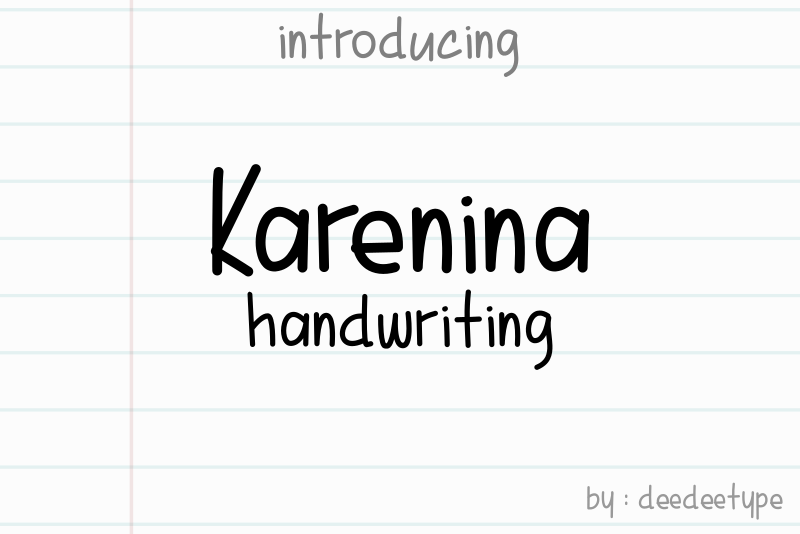 Karenina Handwriting