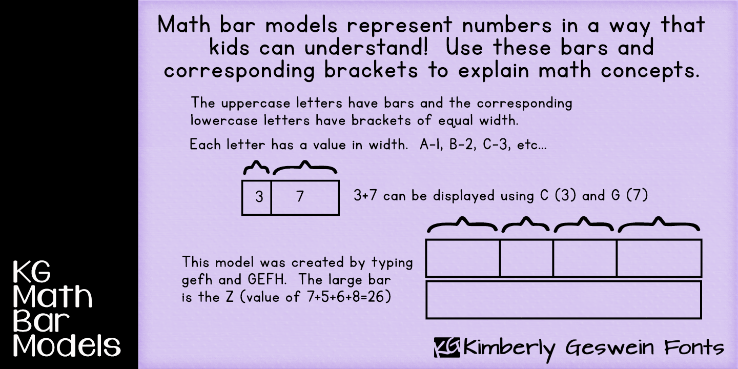 KG Math Bar Models