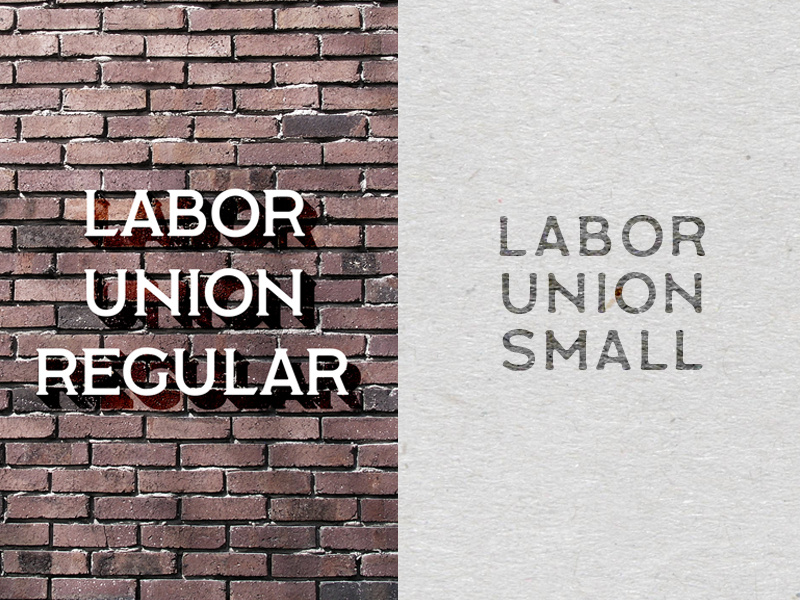 Labor Union sans serif