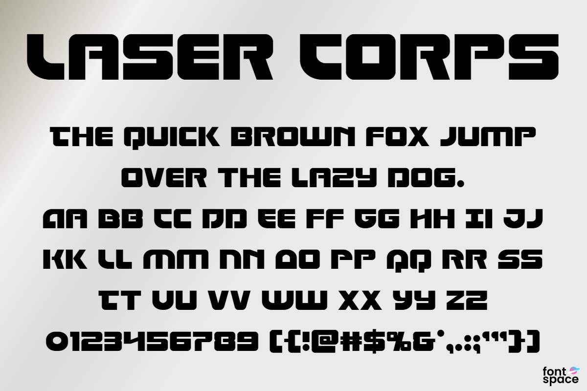 Laser Corps Halftone Italic