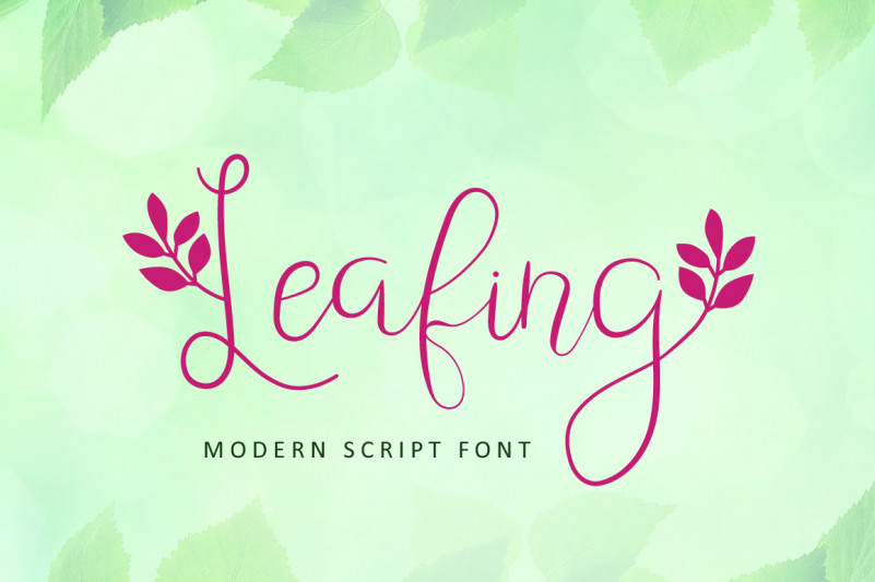 Download Leafing font | fontsme.com