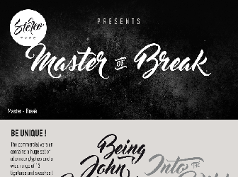 Download 1 Master Of Break Font Fonts