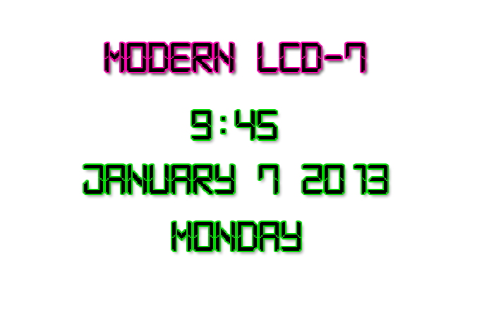 Modern LCD-7