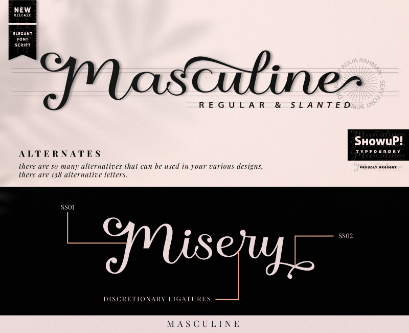 Download Masculine Script Font | Fontsme.com