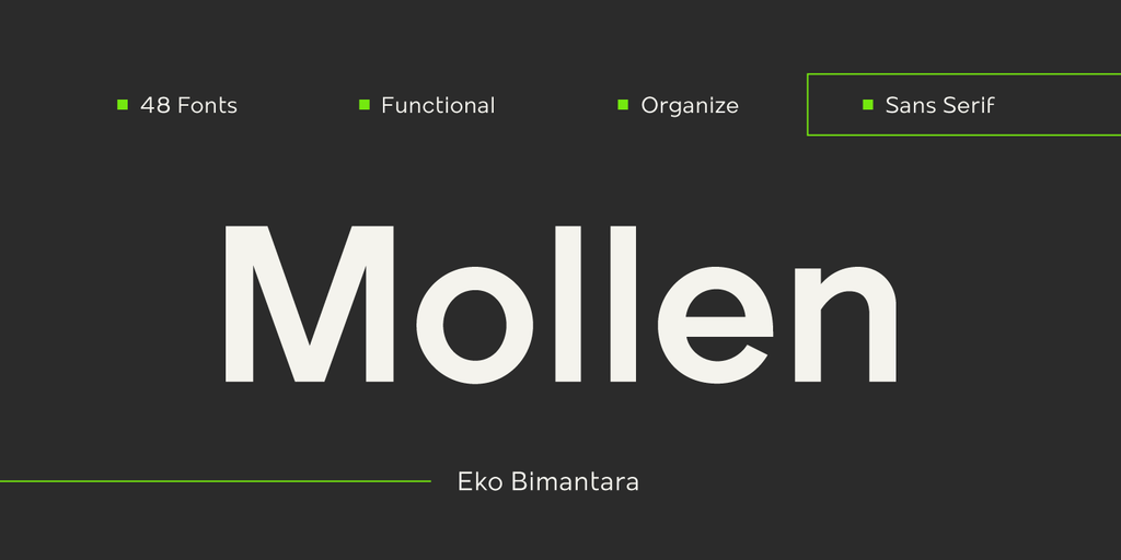 Mollen Personal Use sans serif