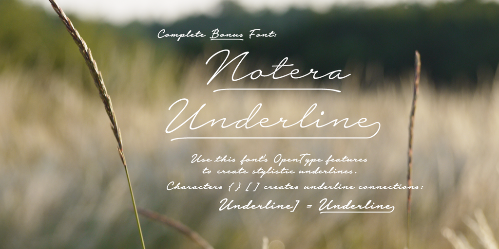 Notera 2 Underline PERSONAL USE