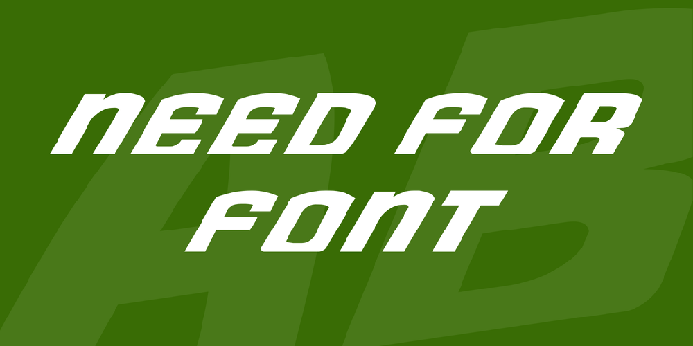 Need for Font
