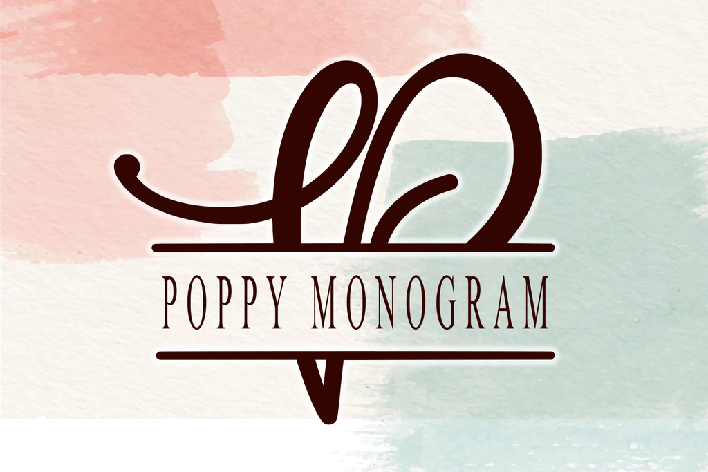 Poppy Monogram_Personal Use