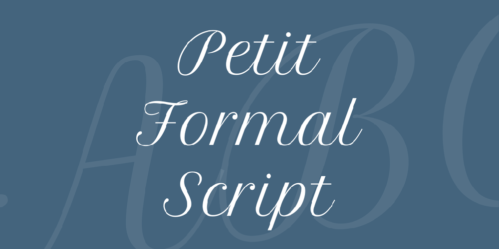 Petit Formal Script