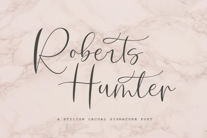 Roberts Humter calligraphy